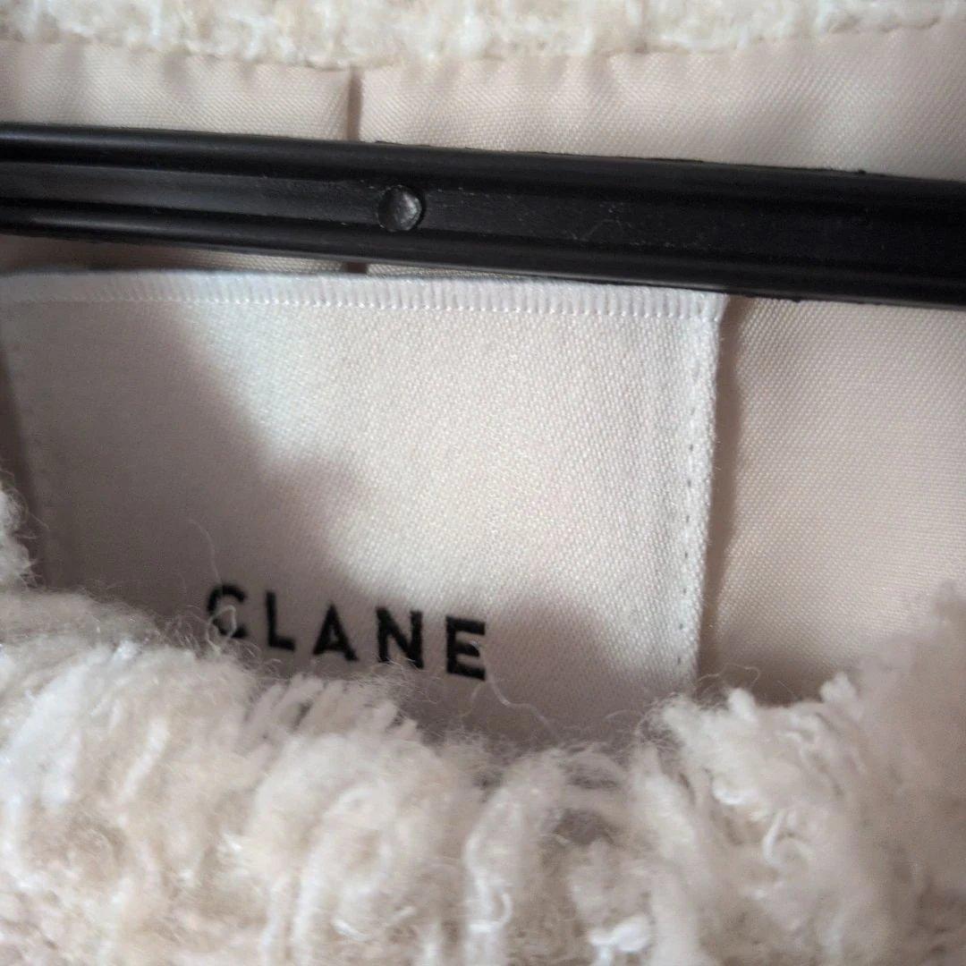 クラネ　ノーカラーツィードジャケット