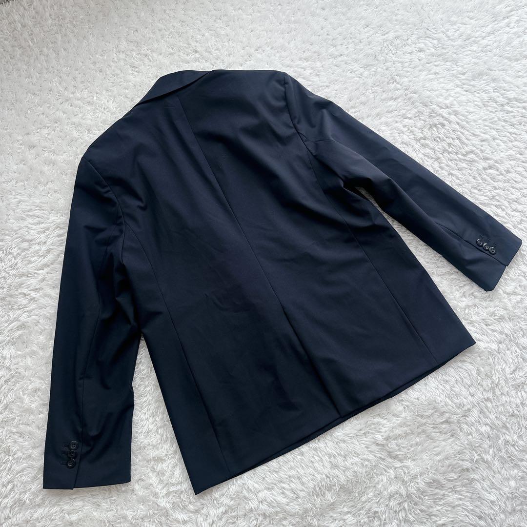 ◯【未使用級】JS オケージョン　トロストレッチジャケット　スカート　ネイビー