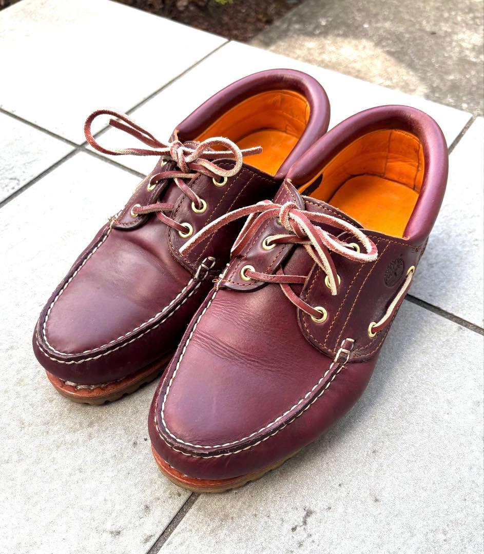 国内正規品 Timberland 3eye バーガンディ 27cm