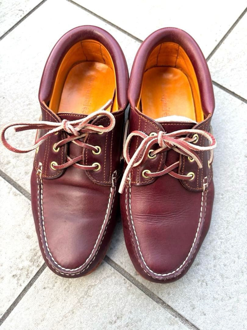 国内正規品 Timberland 3eye バーガンディ 27cm