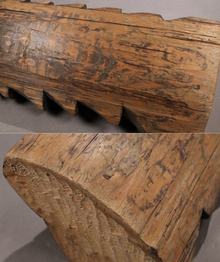 CG21 木彫 円空仏 高60.2cm / 仏教美術置物一刀彫仏像密教観音菩薩