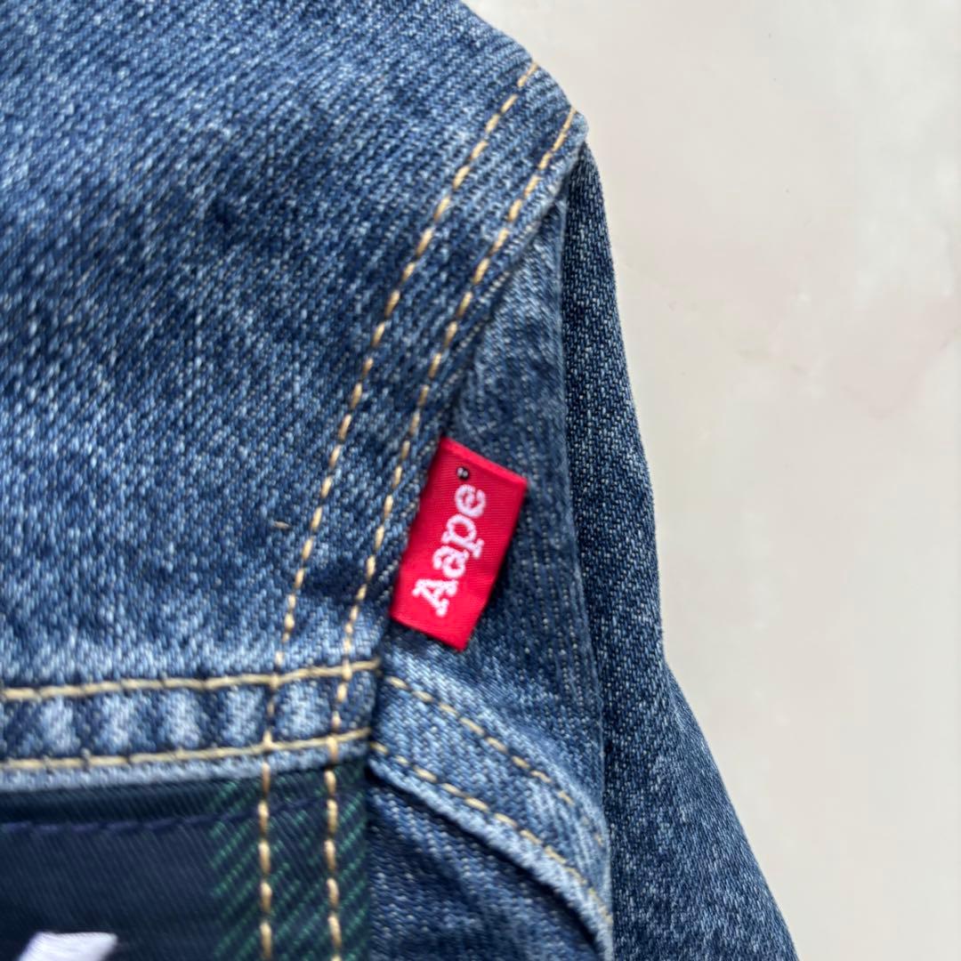 AAPE x コラボ デニムジャケットSサイズGジャン レアアイテム