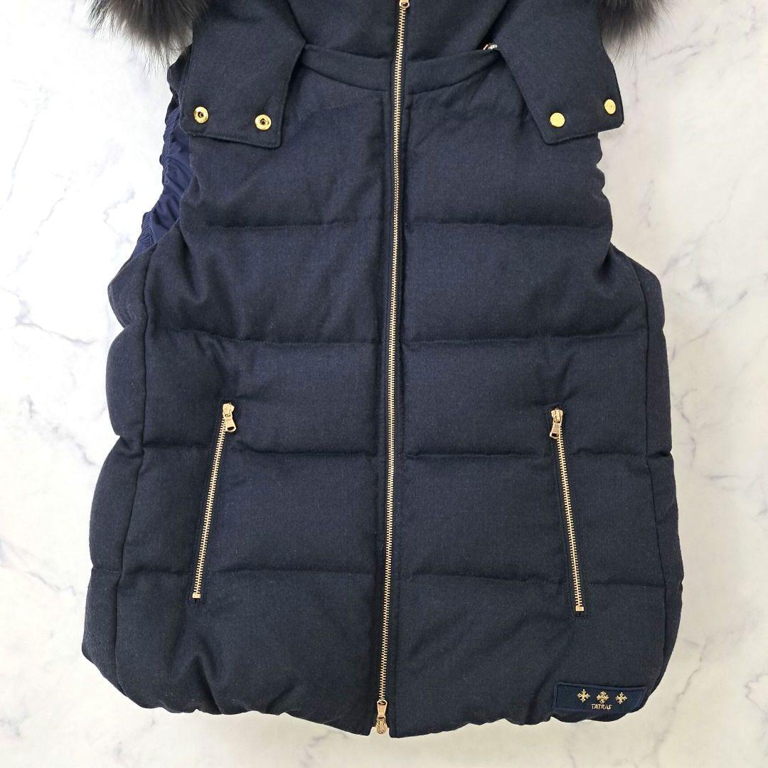 03サイズ★TATRAS タトラス ルセラ ダウンベスト ファー ウール