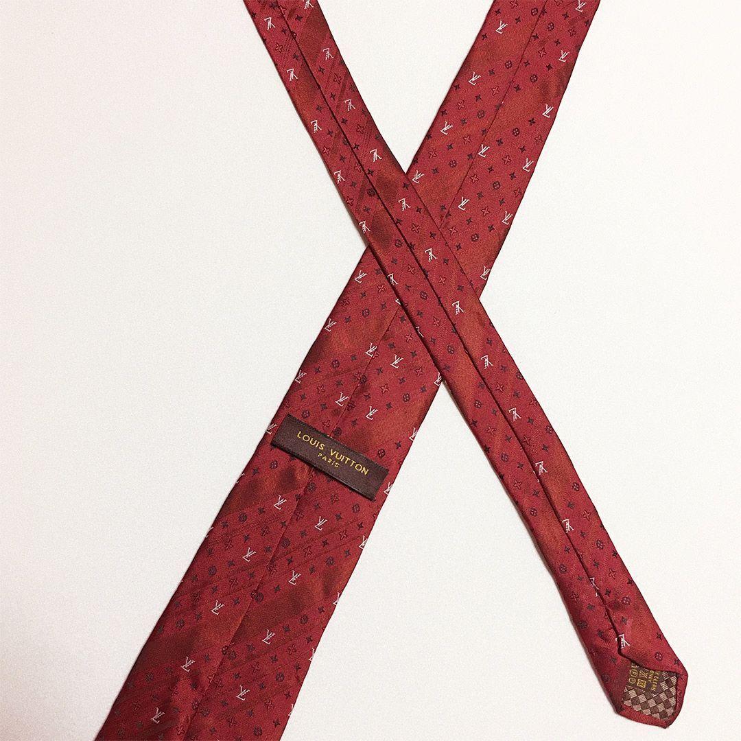未使用級 ルイヴィトン Louis Vuitton ネクタイ シルク モノグラム