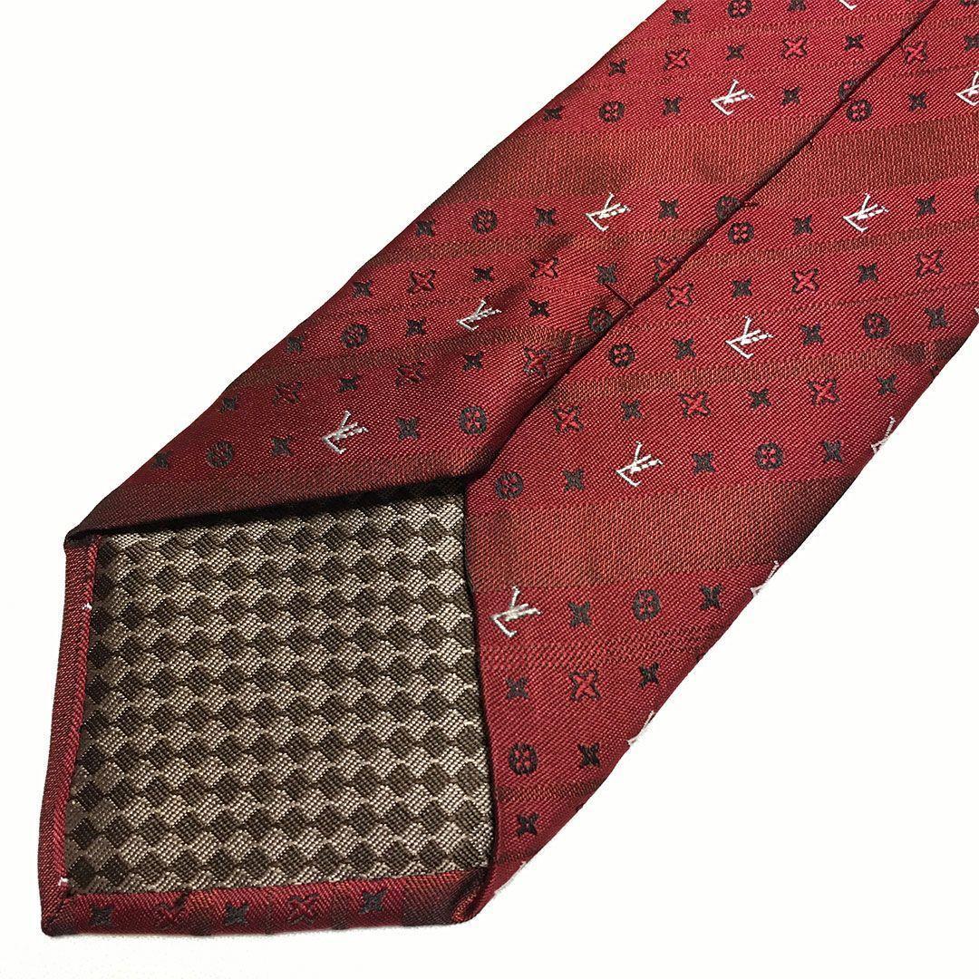 未使用級 ルイヴィトン Louis Vuitton ネクタイ シルク モノグラム