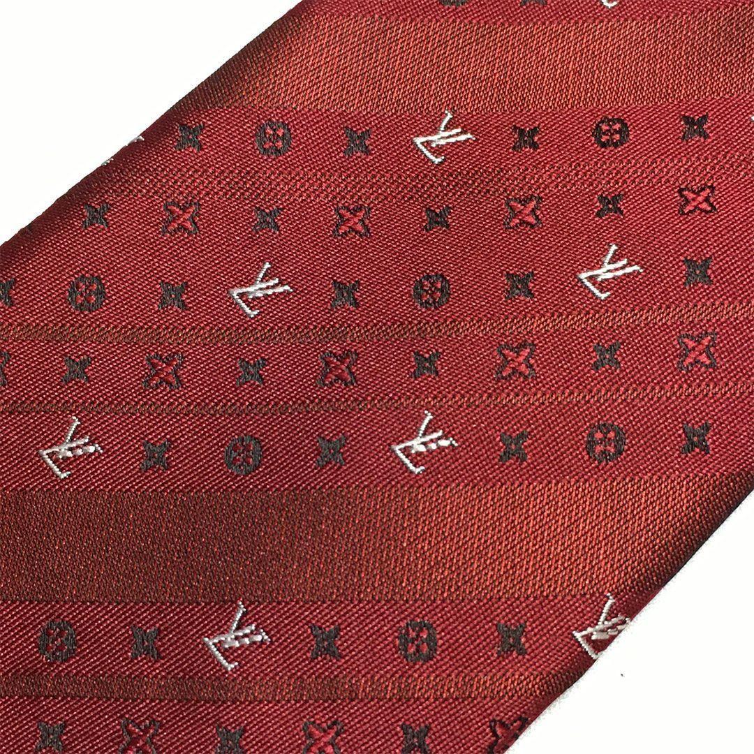 未使用級 ルイヴィトン Louis Vuitton ネクタイ シルク モノグラム
