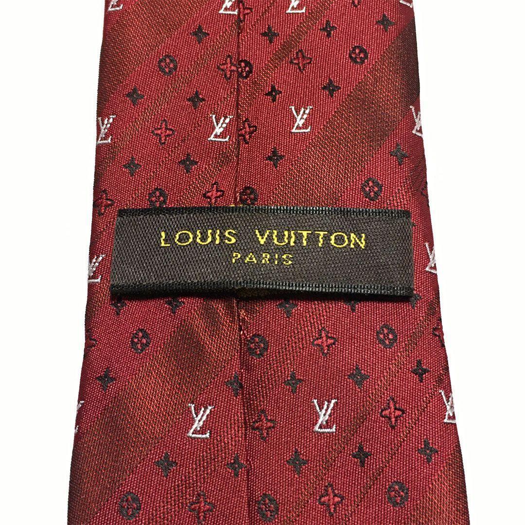 未使用級 ルイヴィトン Louis Vuitton ネクタイ シルク モノグラム