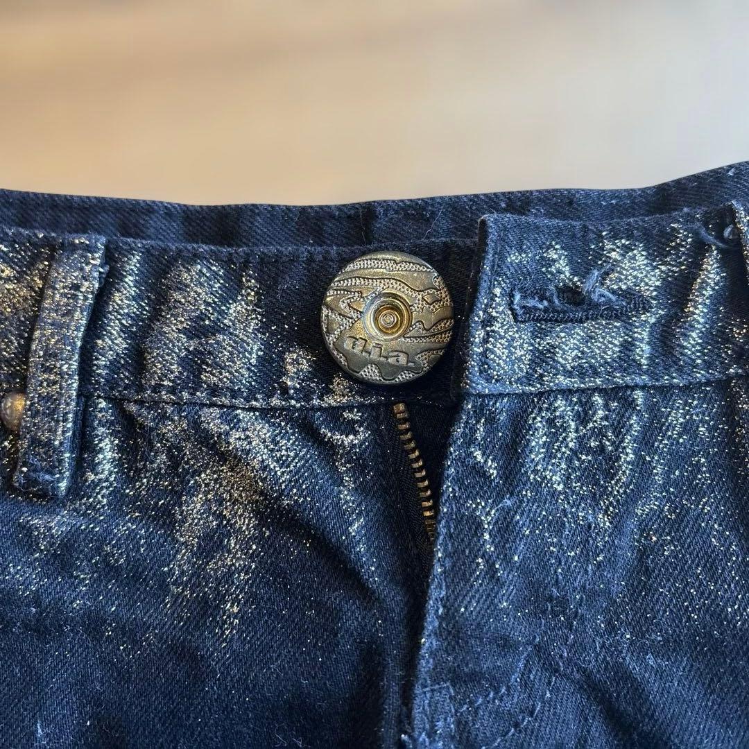 キ*♡様 d.i.a ブラックラメショートパンツ 26サイズ