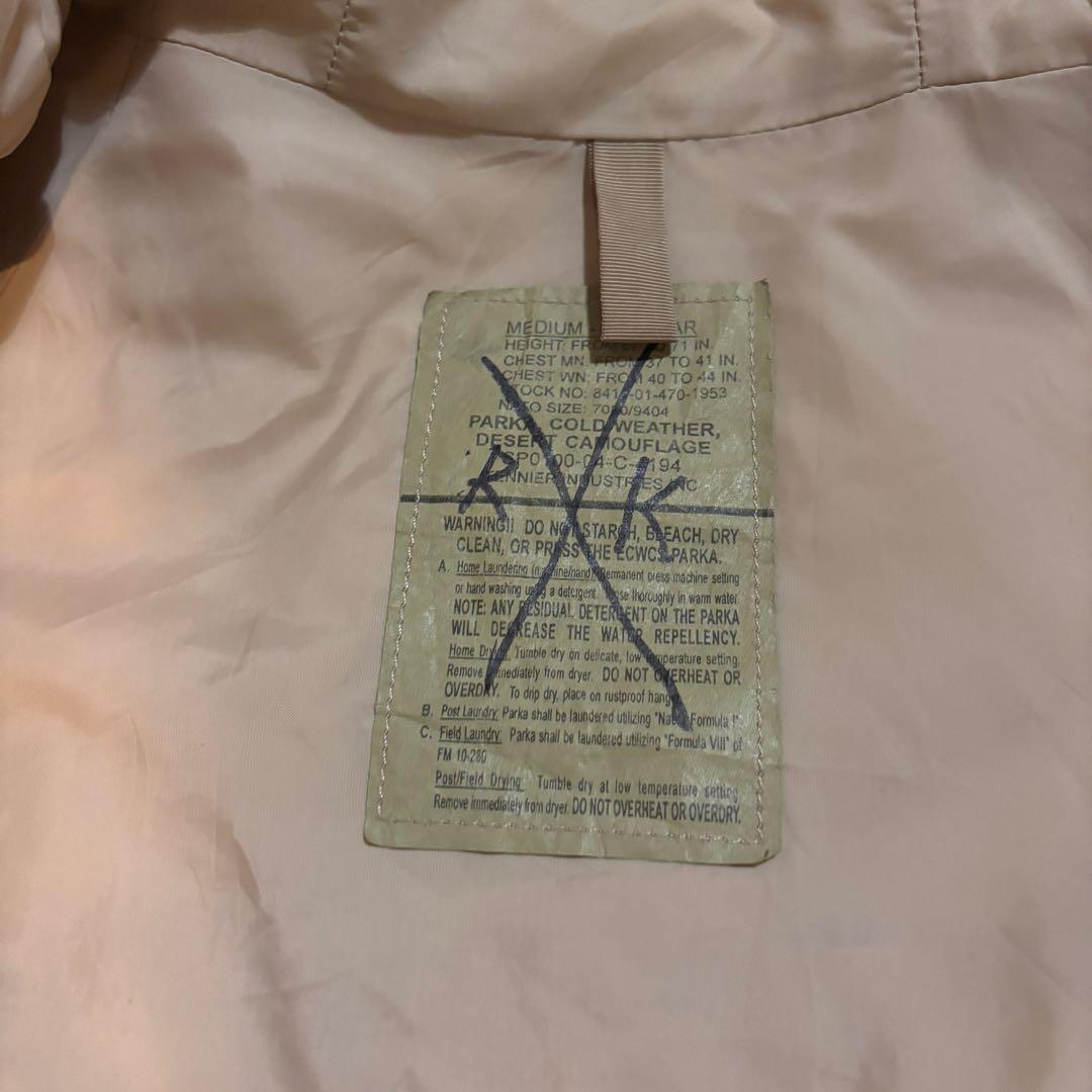 【実物】00s 米軍実物 ゴアテックス デザートカモ M-REGULAR