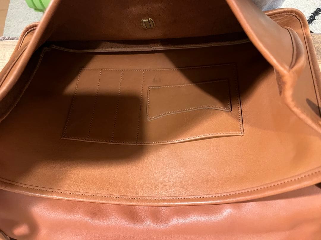 COACH ブラウンレザー ショルダーバッグ