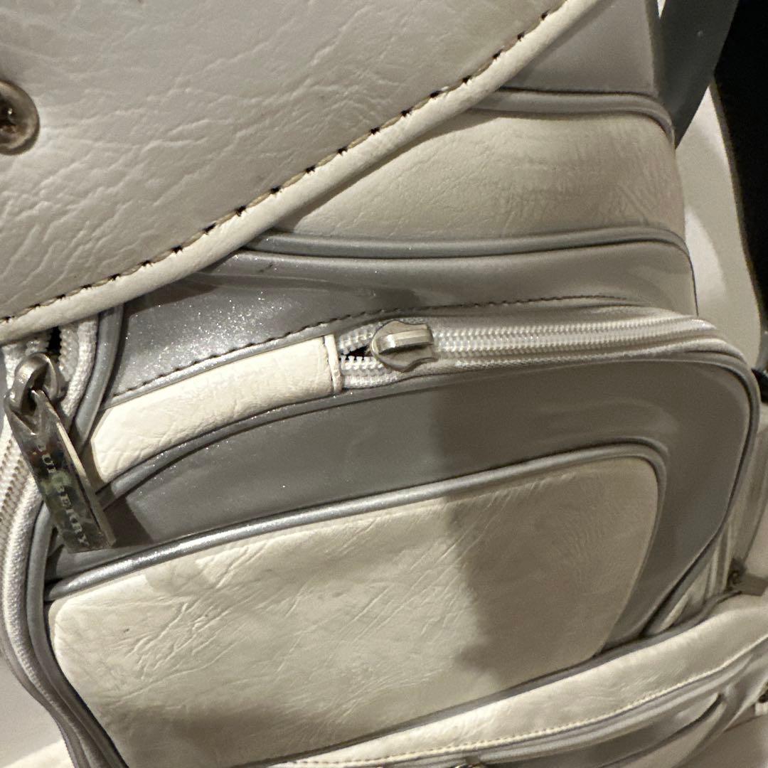 BURBERRY GOLF キャディバッグ ホワイト/グレー　ゴルフ　バッグ