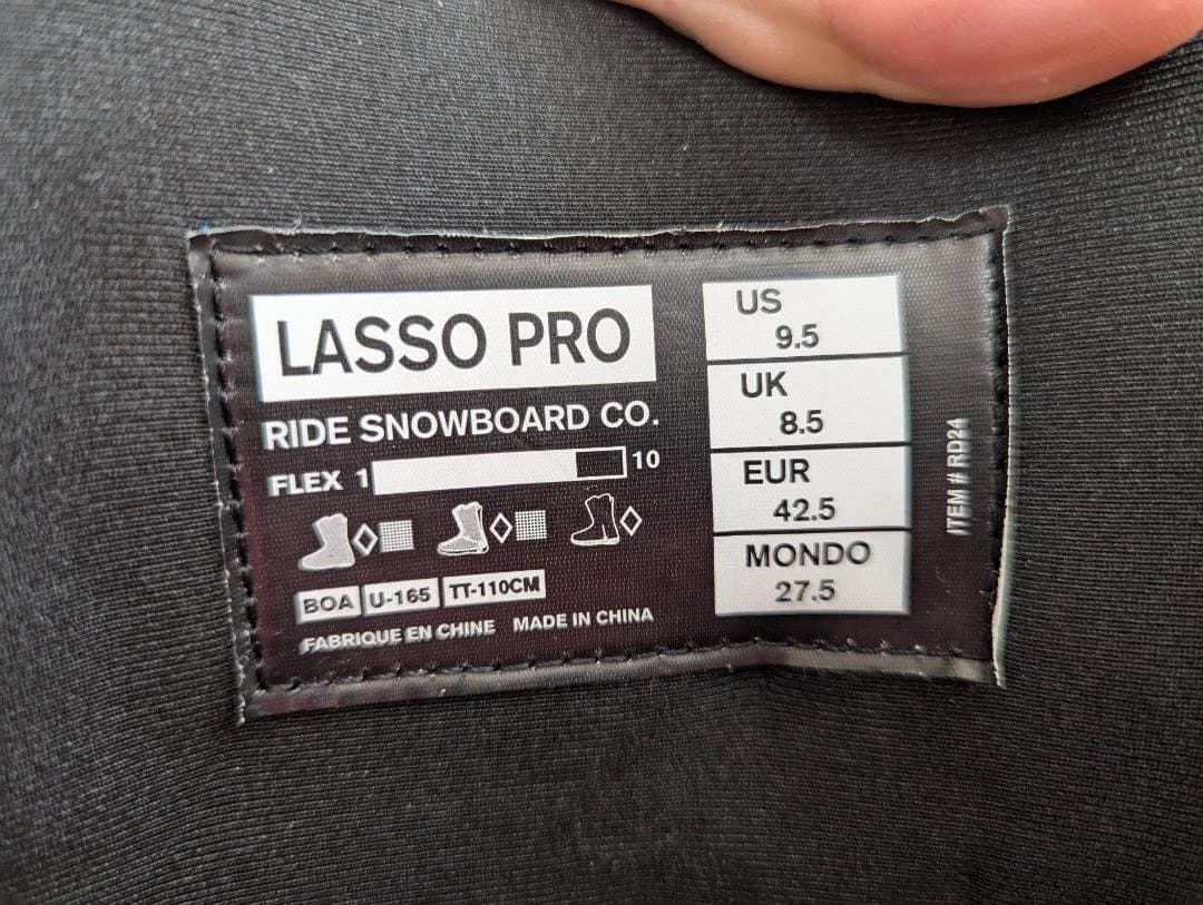 RIDE Lasso Pro 2025 スノーボードブーツ 27.5