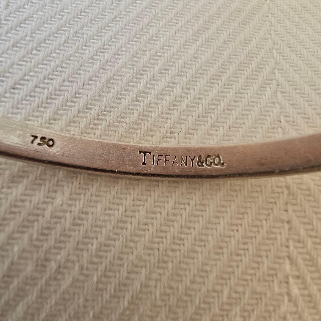 訳有　Tiffany & Co. フック&アイ　シルバー925 750 バングル