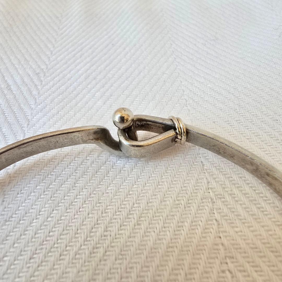 訳有　Tiffany & Co. フック&アイ　シルバー925 750 バングル