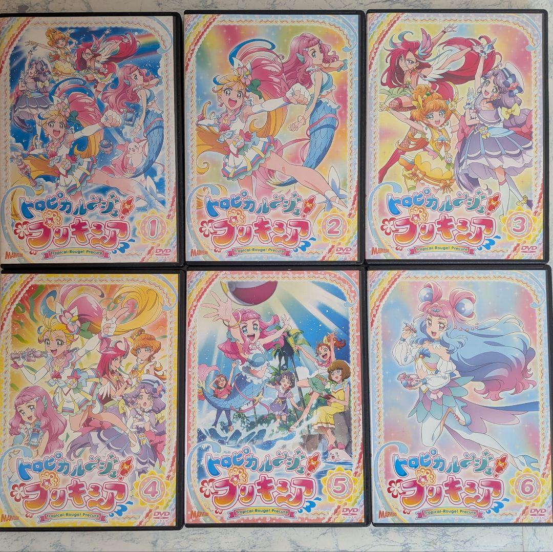 DVD　トロピカルージュ!プリキュア、劇場版トロピカル～ジュ　計16巻