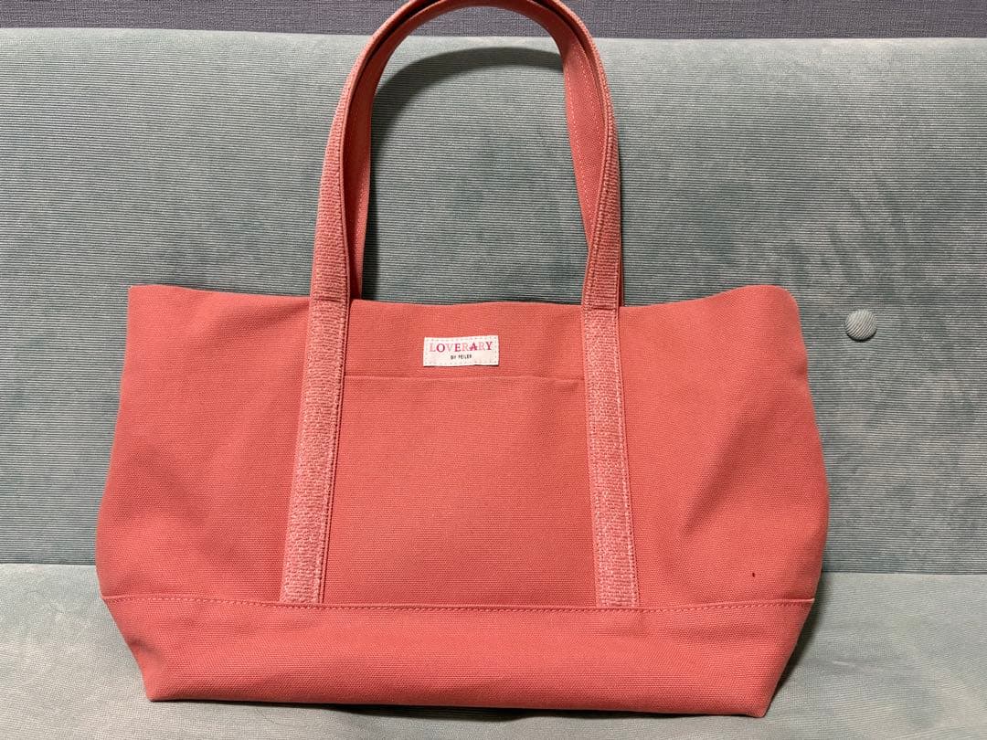 フェイラー FEILER/ ラブラリー オールドテディ ワッペン トートピンク大