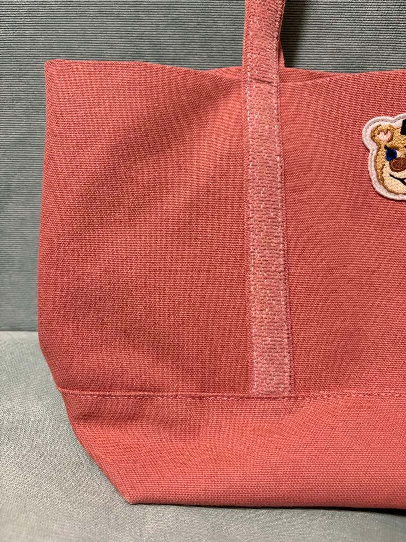 フェイラー FEILER/ ラブラリー オールドテディ ワッペン トートピンク大