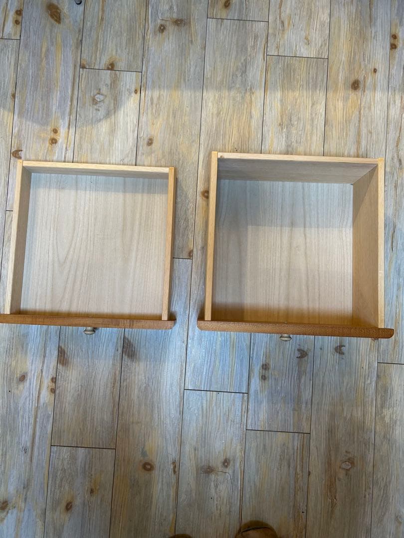 ナチュラルウッド 7段チェスト キャスター付き