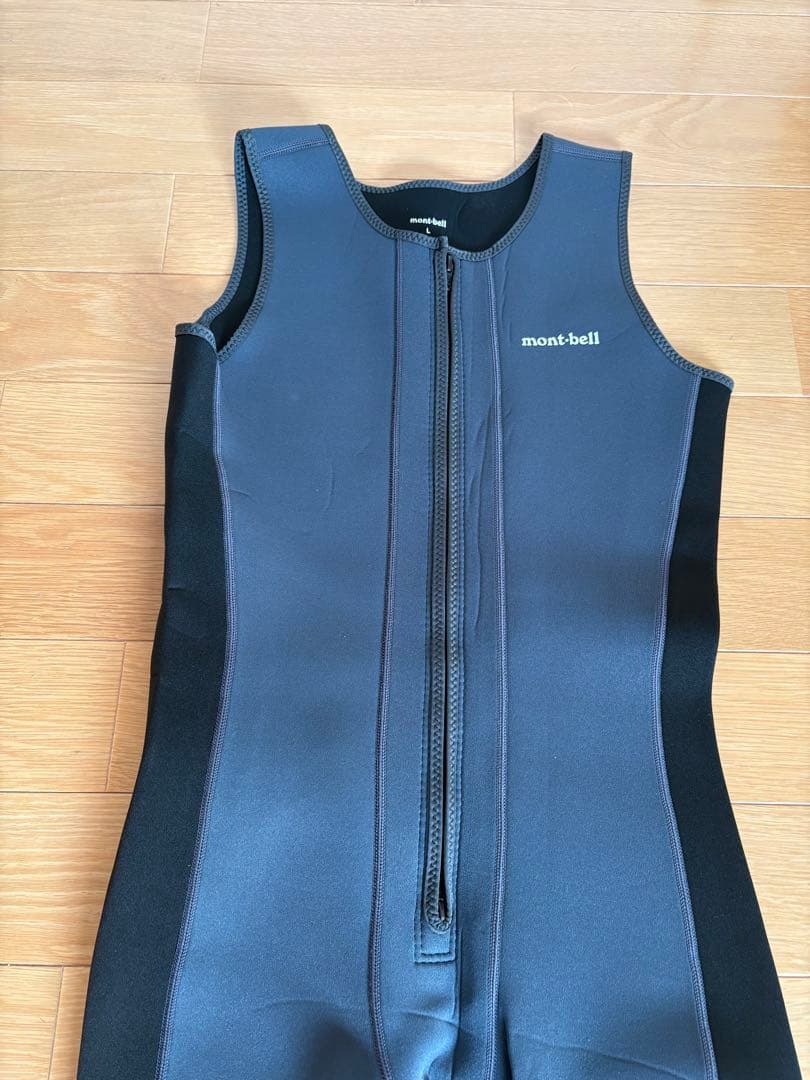 （中古美品）mont-bell ロングジョンウェットスーツ Lサイズ