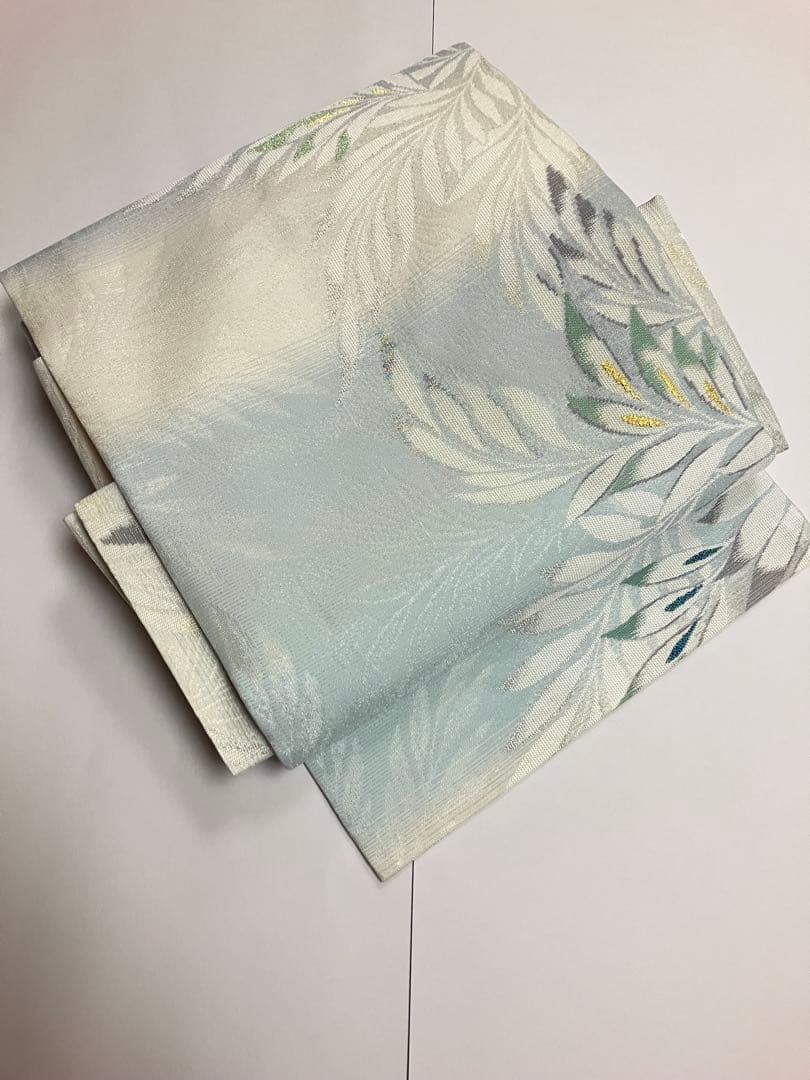 お仕立て上がり名古屋帯　新品未使用品　正絹　西陣織　No.349