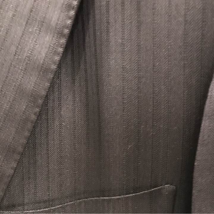 RING JACKET スーツ ネイビー シャドーストライプ 44