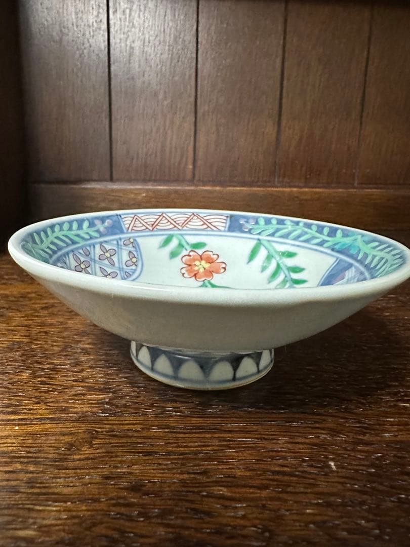 (売約済み)佐藤走波(六代67歳)染錦. 辻ヶ花文. 使いやすい小鉢.三客