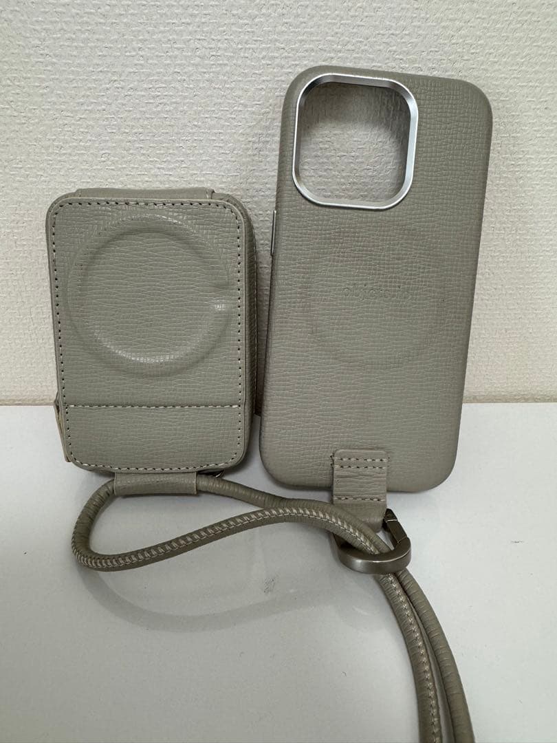 object.io レザーストラップ➕iPhone15Proケースセット