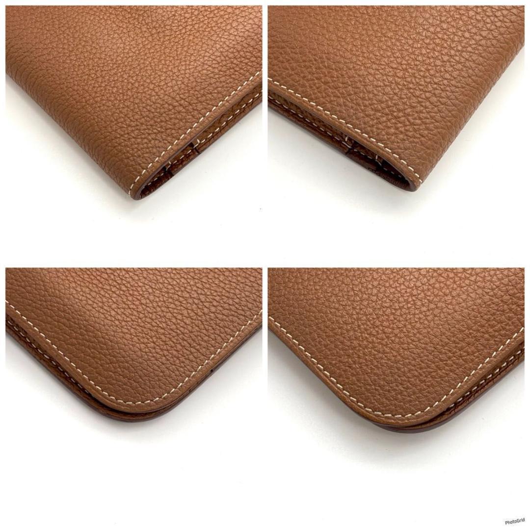 【最高級美品】エルメス ドゴンGM シルバー金具 二つ折り財布 長財布