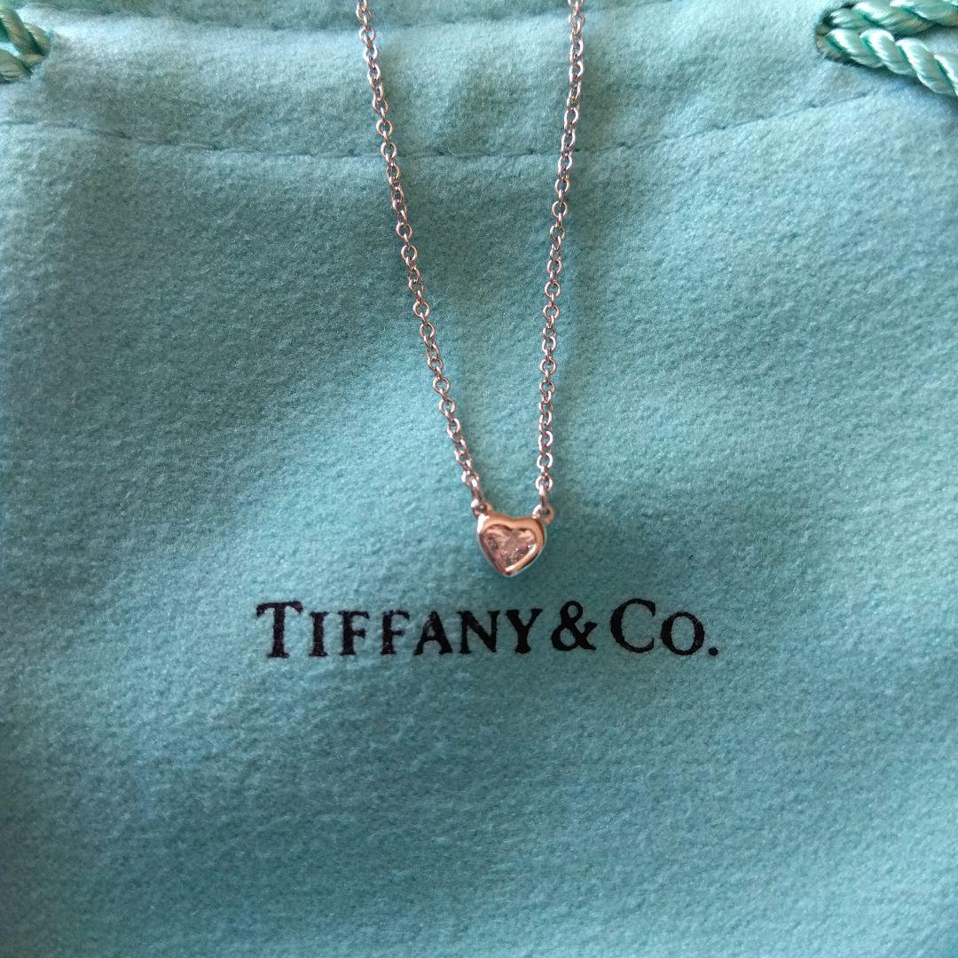 Tiffany & Co. 日本限定　バイザヤード　プラチナ　ハート　ネックレス