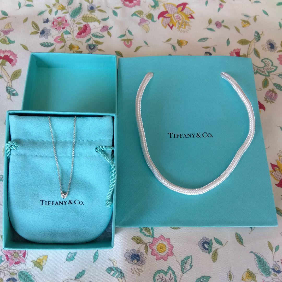 Tiffany & Co. 日本限定　バイザヤード　プラチナ　ハート　ネックレス