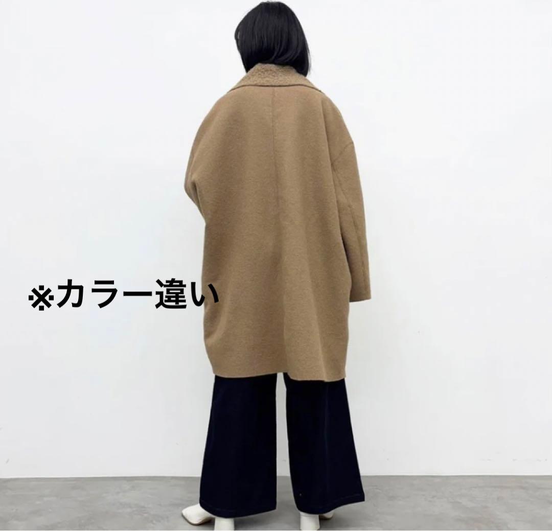 CYNICAL ボアスライバーニットリバーシブルコート　ジャケット　ブラウン