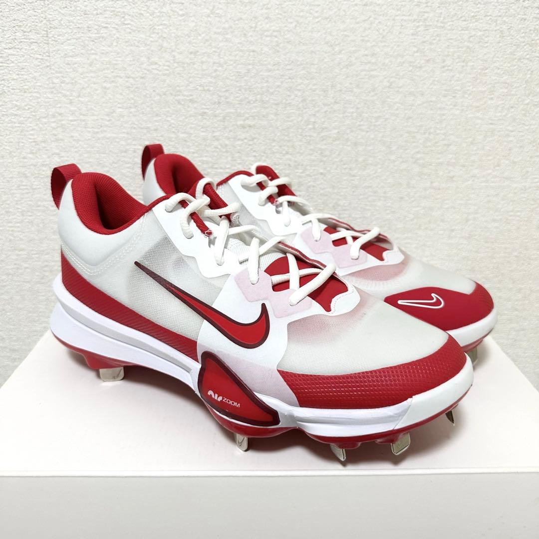 ナイキ フォース トラウト プロ 金具 255 野球 スパイク 靴 シューズ 白