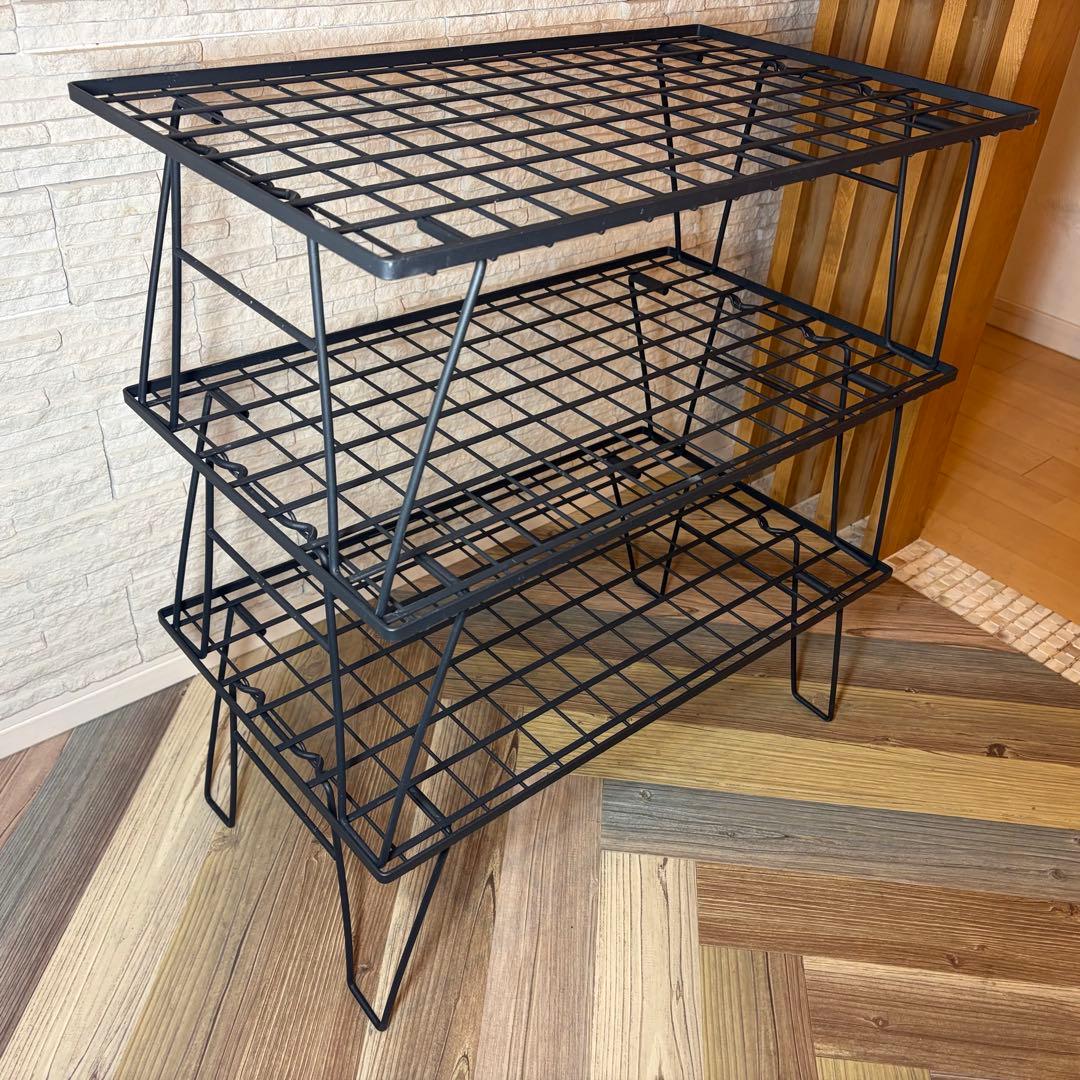 Hibari フィールドラック 3台セット（キャンピングムーン多機能天板・袋付）