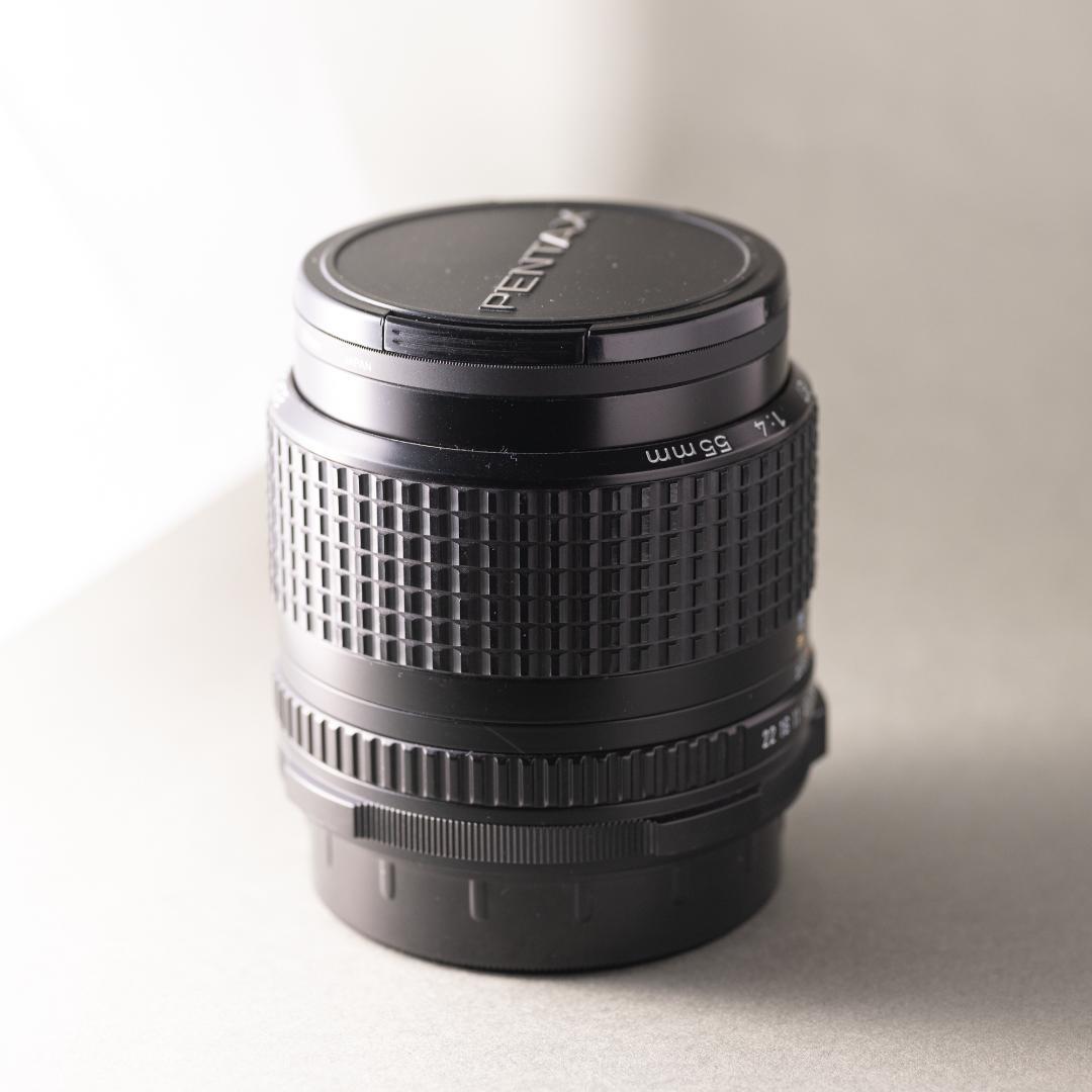 【良品】フード付きsmc PENTAX67 55mm F4 （広角）