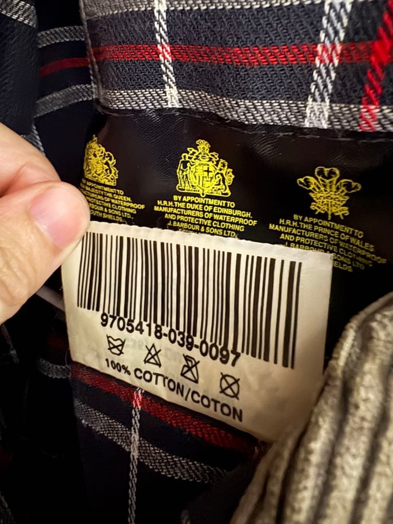97年製　Barbour International C38 ライナー付き