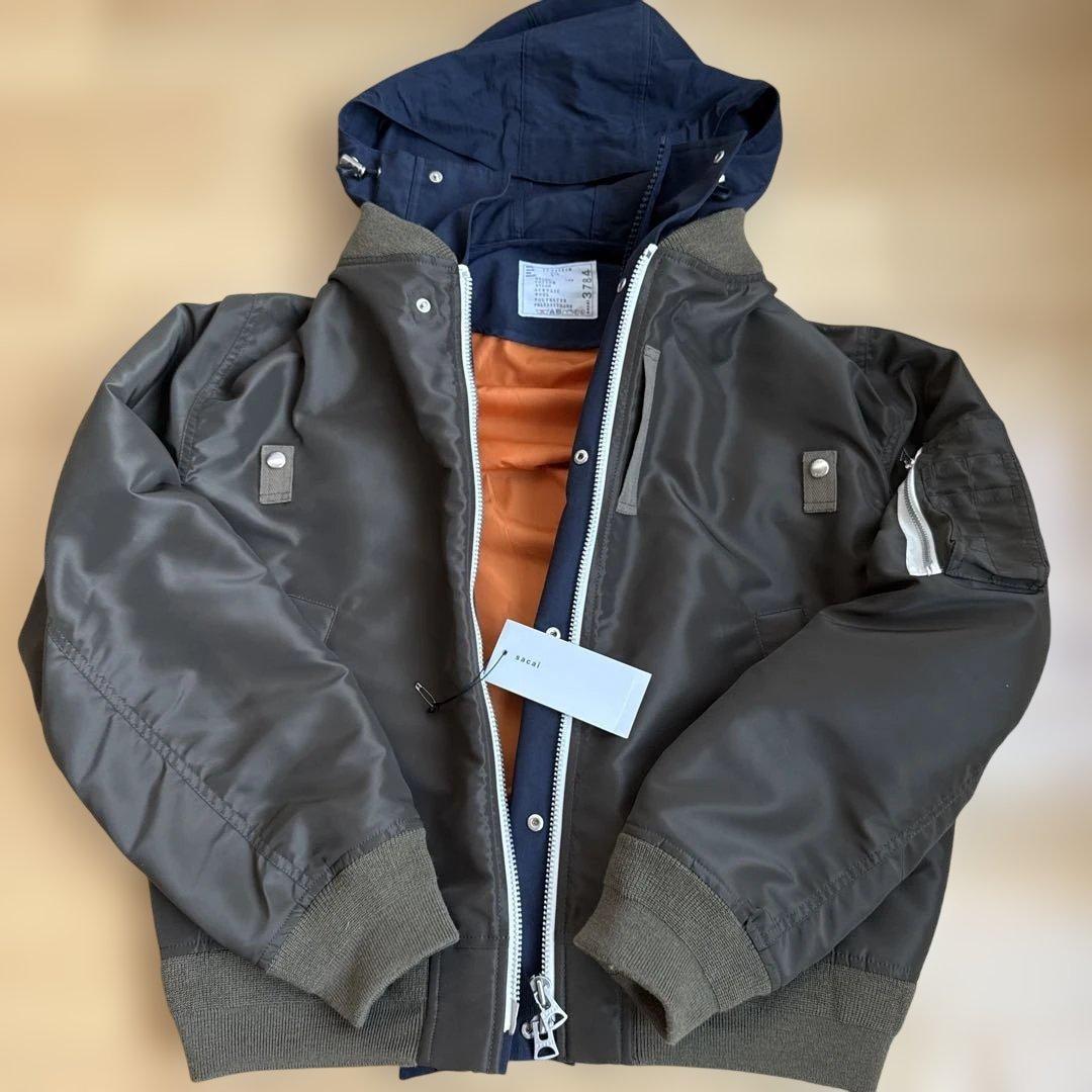 ジャケット・アウター sacai Nylon Twill x Grosgrain Blouson