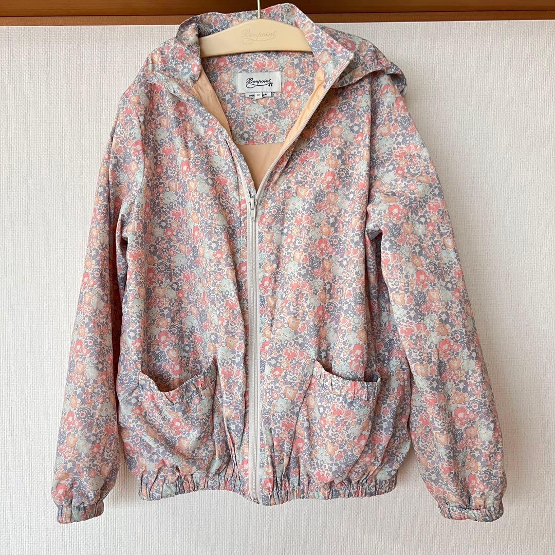 bonpoint ボンポワン10Aリバティ ブルゾン ウインドブレーカー パーカ