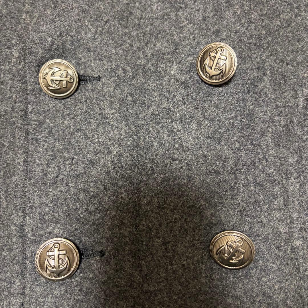 PPFM ナポレオンジャケット 銀ボタン ウール グレー M Y2K