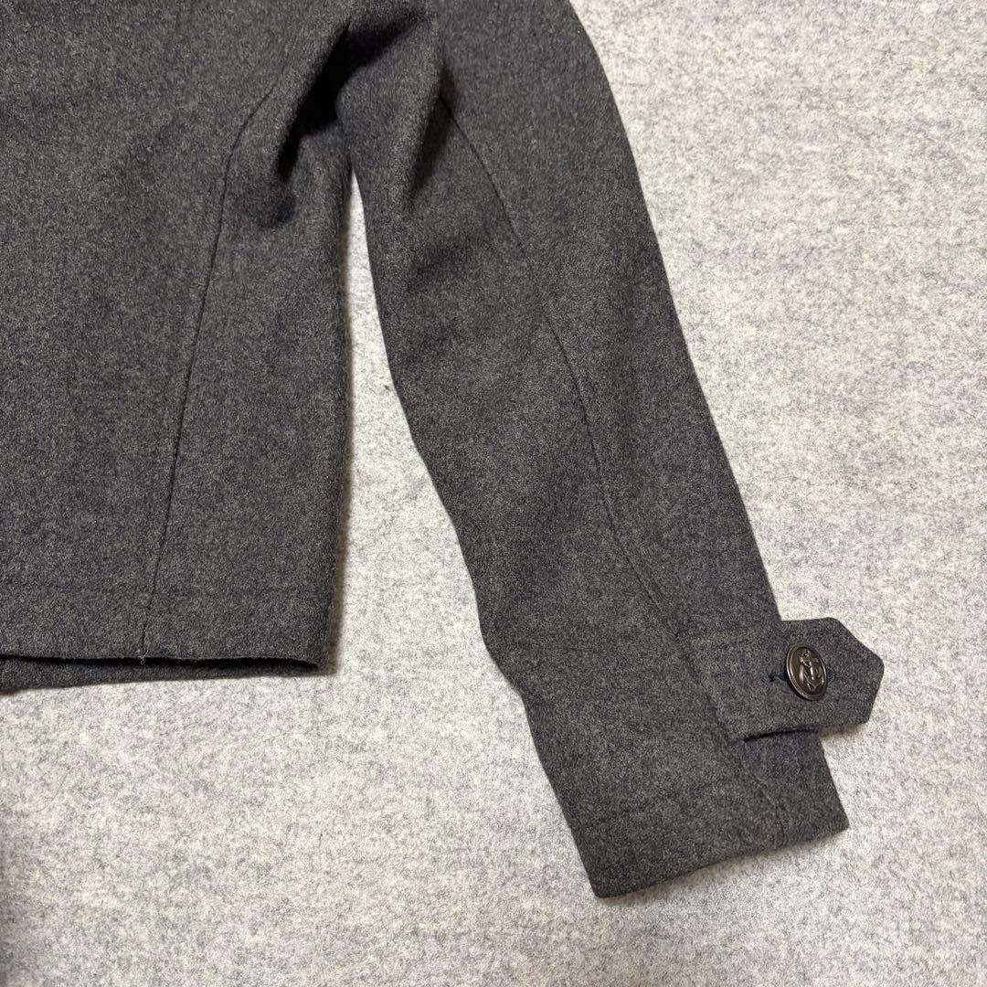 PPFM ナポレオンジャケット 銀ボタン ウール グレー M Y2K