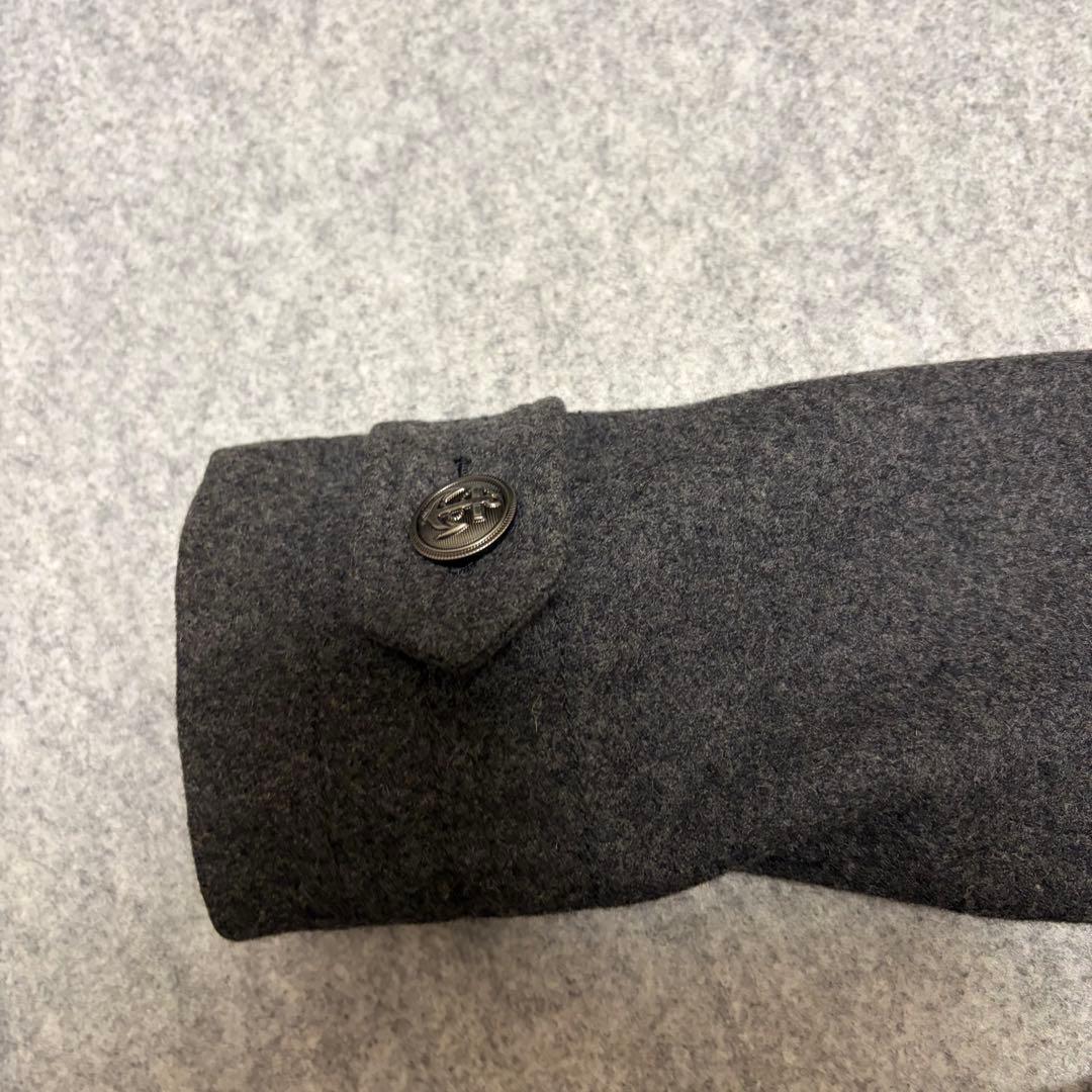 PPFM ナポレオンジャケット 銀ボタン ウール グレー M Y2K