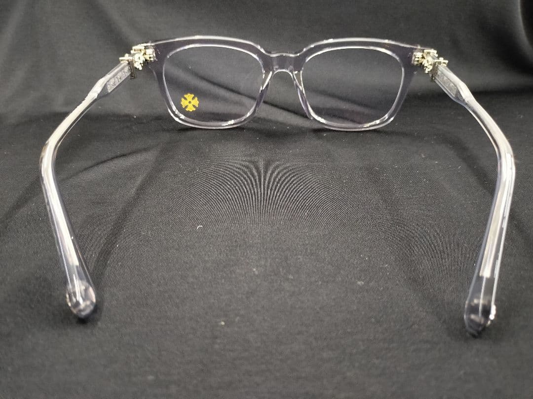 シルバー装飾付きスモーククリアフレーム　サングラス　クロムハーツ好きに！