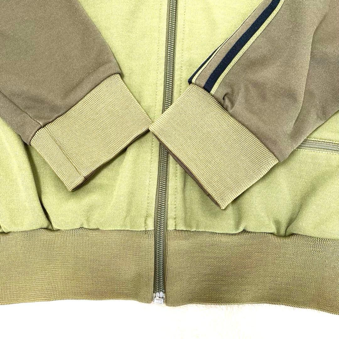 adidasトラックジャケット90sトラックジャケット刺繍カーキvintage