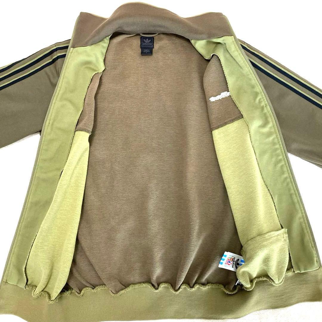 adidasトラックジャケット90sトラックジャケット刺繍カーキvintage