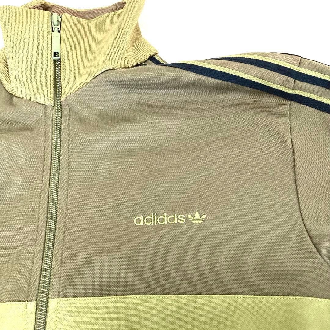 adidasトラックジャケット90sトラックジャケット刺繍カーキvintage