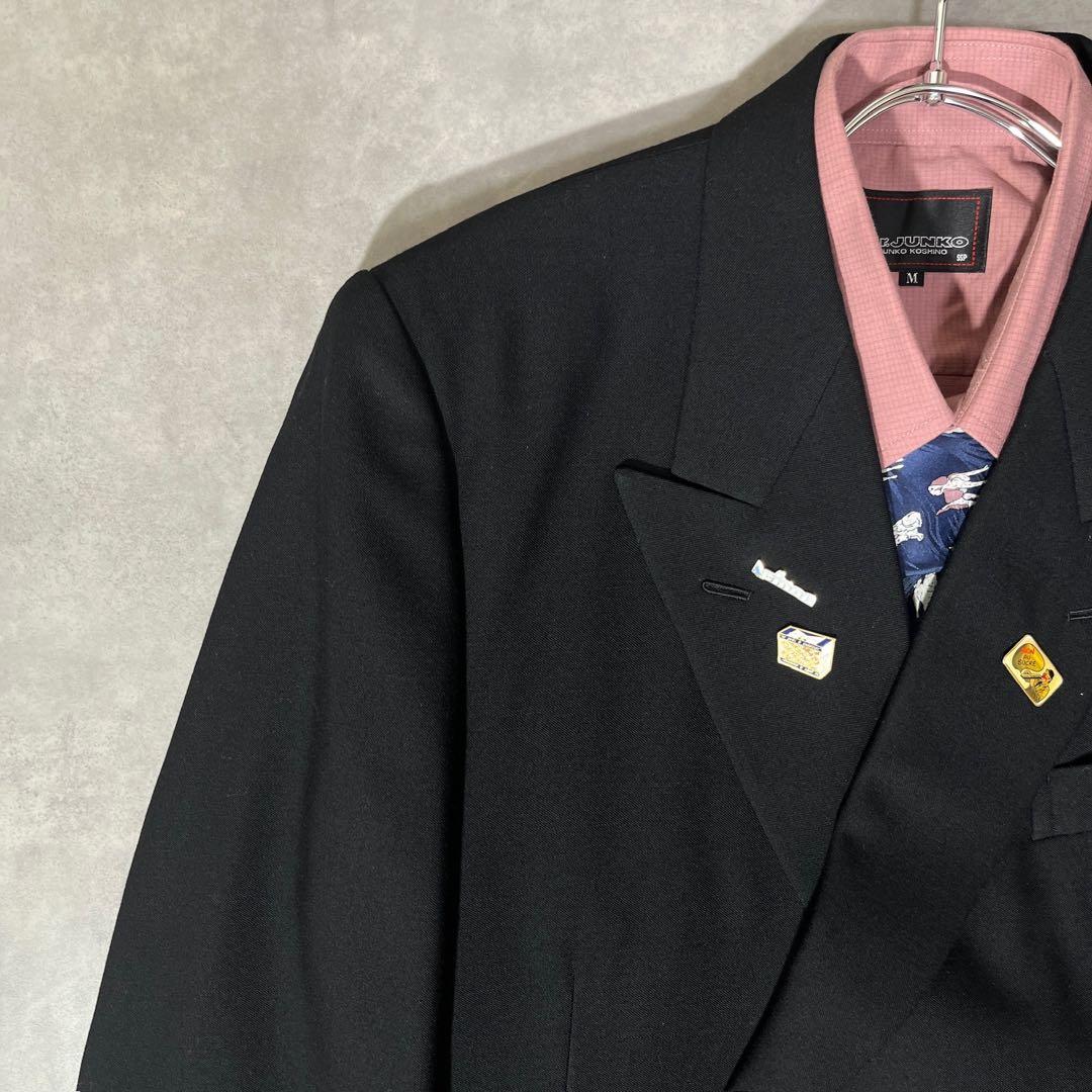 [F.045]【vintage】 セットアップ ダブル　ピンズ　ネクタイ