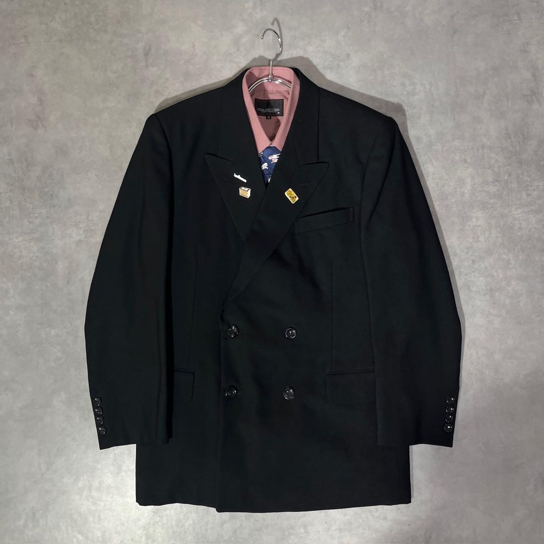 [F.045]【vintage】 セットアップ ダブル　ピンズ　ネクタイ