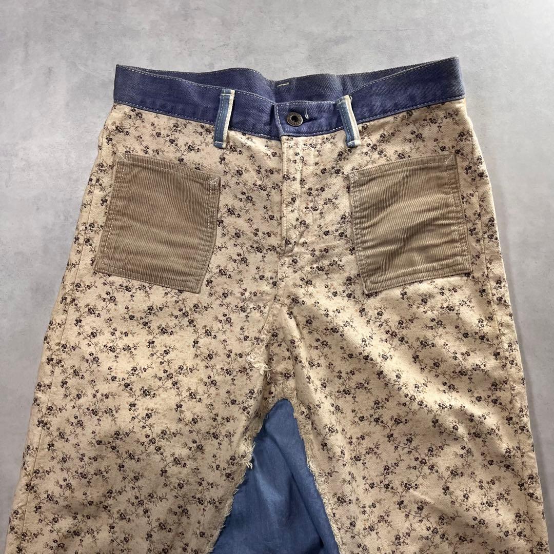 KAPITAL 花柄 サルエル パンツ デニム キャピタル 総柄