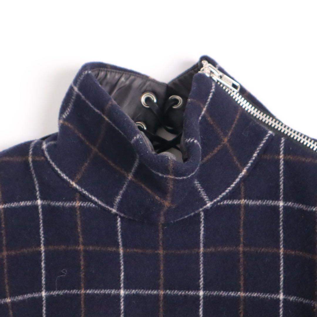 sacai サカイ ドッキング レースアップ ブラウス ウール セーター