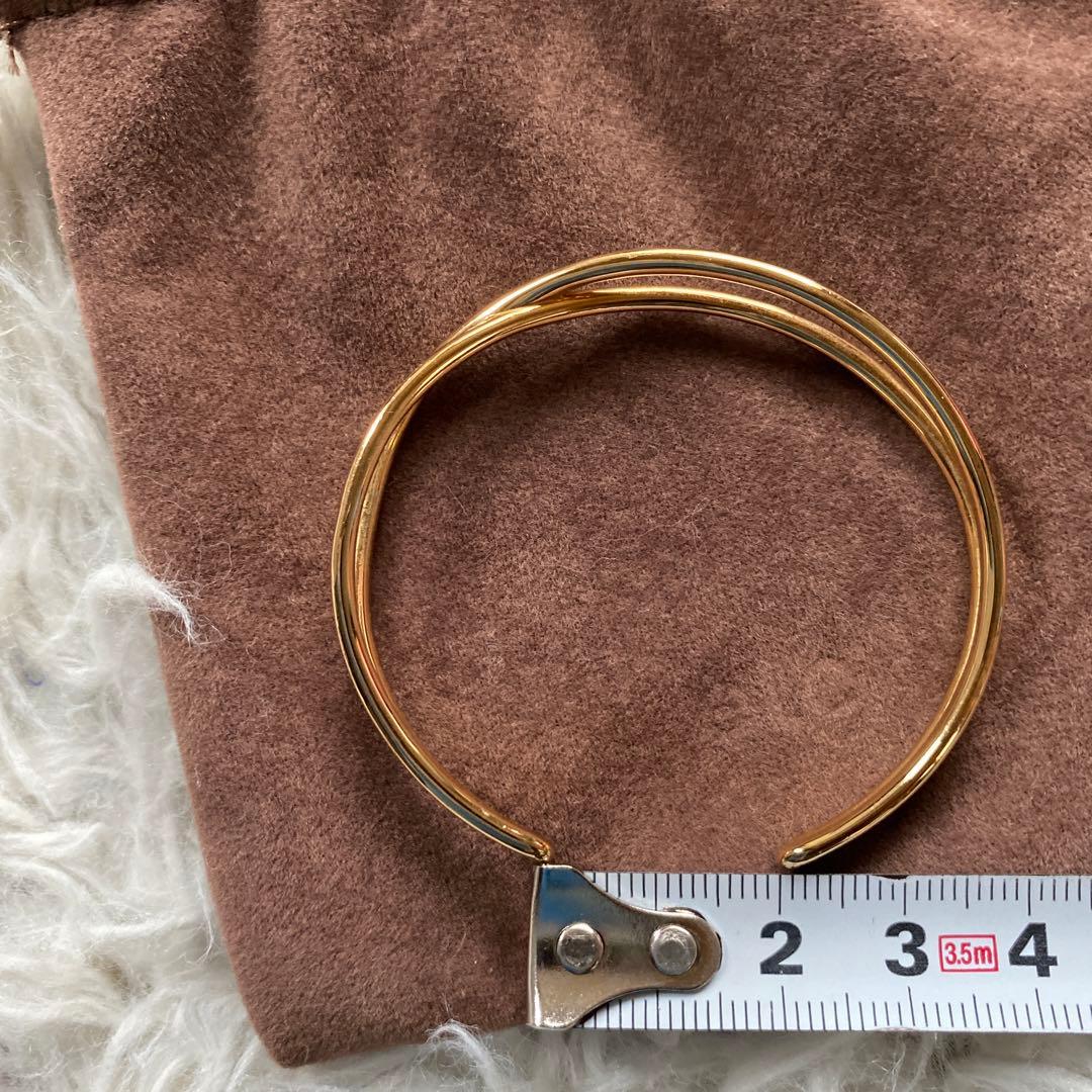 ete エテ　ゴールド クロス バングル　シルバー925