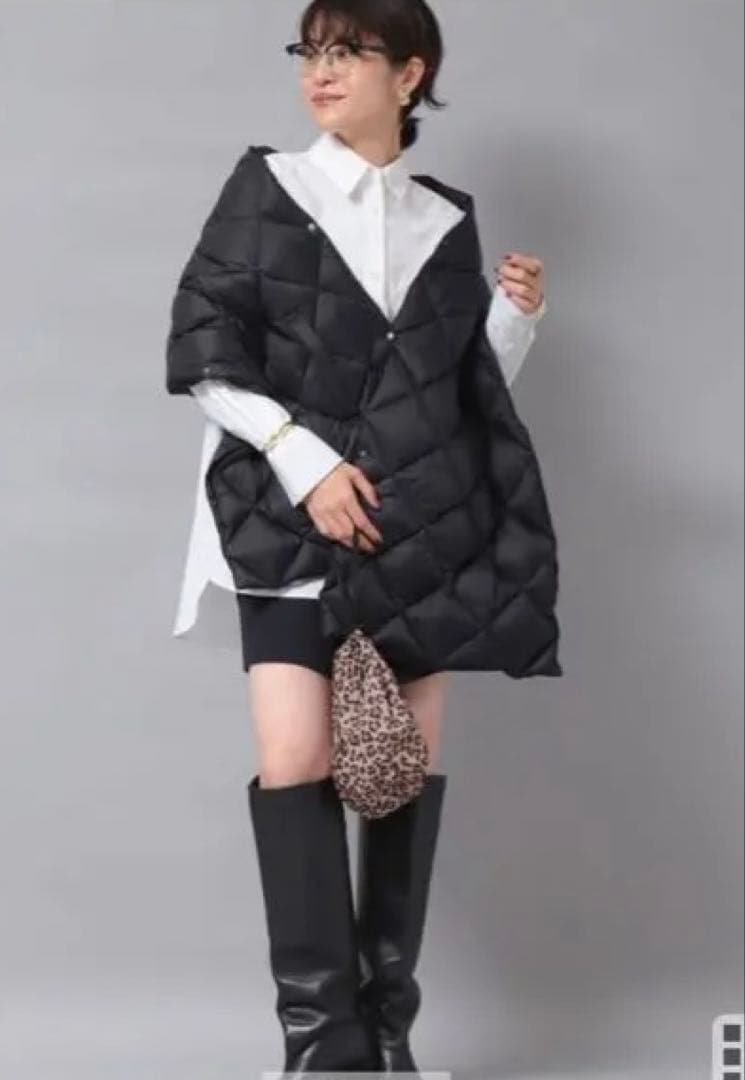 週末セール　新品未使用　NOLLEY'S TAION/ダウンストール　ブラック